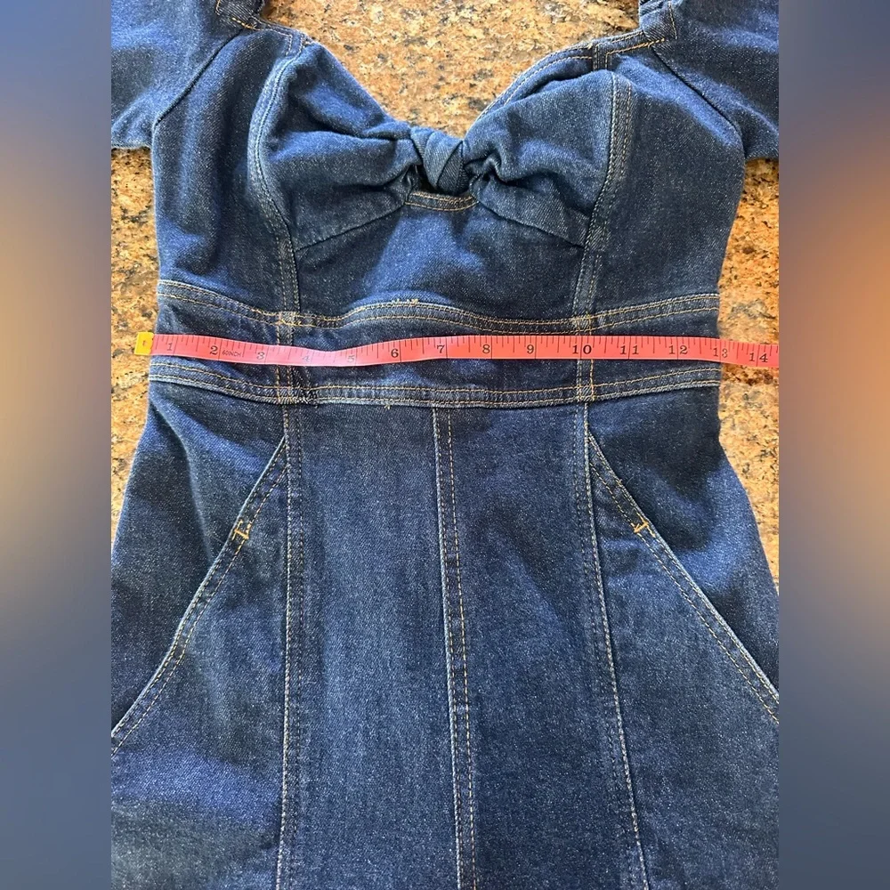 FARM Rio Denim Jumpsuit - Picture 12 of 12